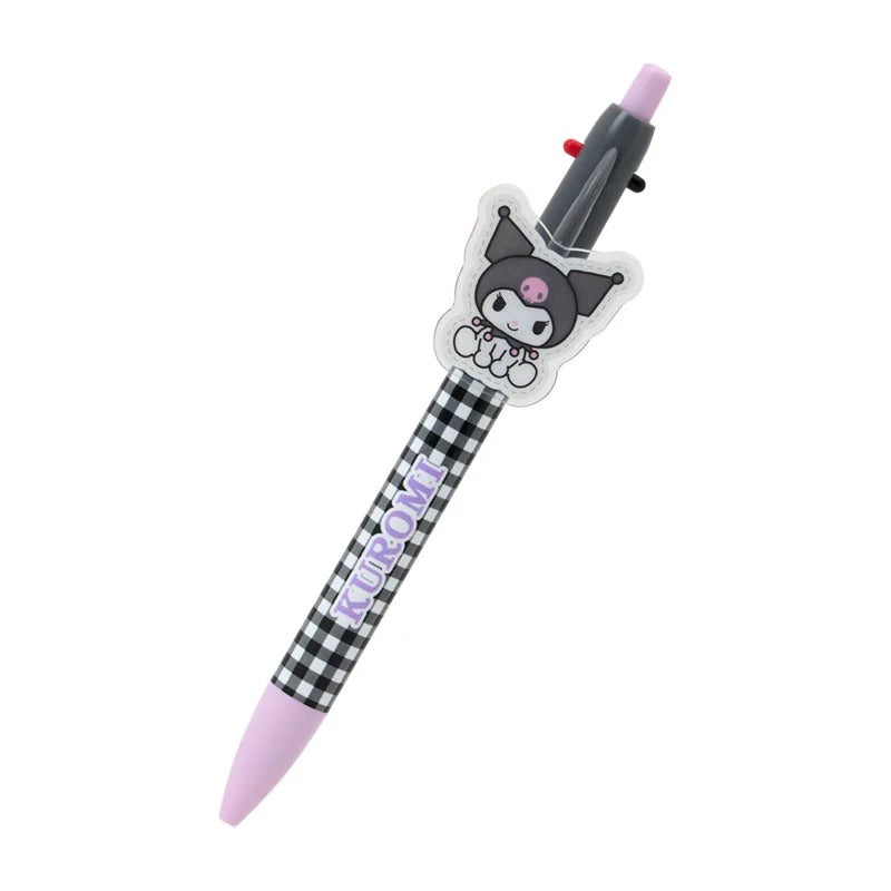 Kuromi 2-Color Gingham Retractable Pen