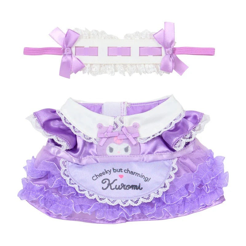 Pitatto Friends Plush Kuromi French Maid Outfit (Medium)