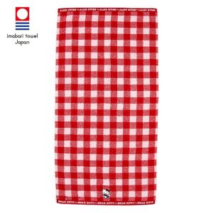 Hello Kitty Gingham Imabari Bath Towel