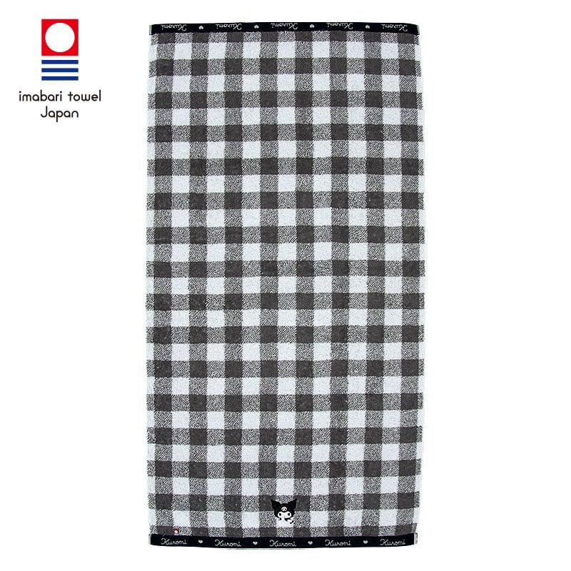 Kuromi Gingham Imabari Bath Towel
