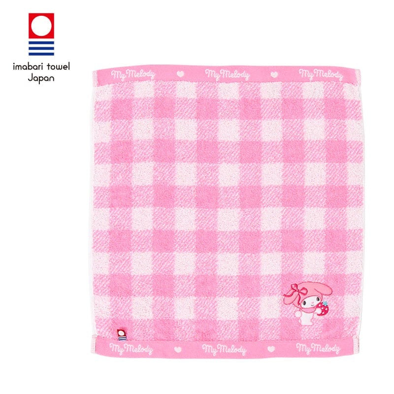 My Melody Gingham Imabari Wash Towel